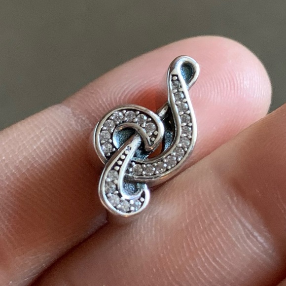 NWOT Sweet Music Treble Clef Charm Sterling Silver 925 - Picture 4 of 8